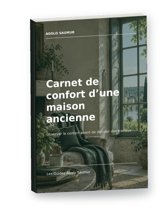 Mockup 3D de Carnet de confort d’une maison ancienne