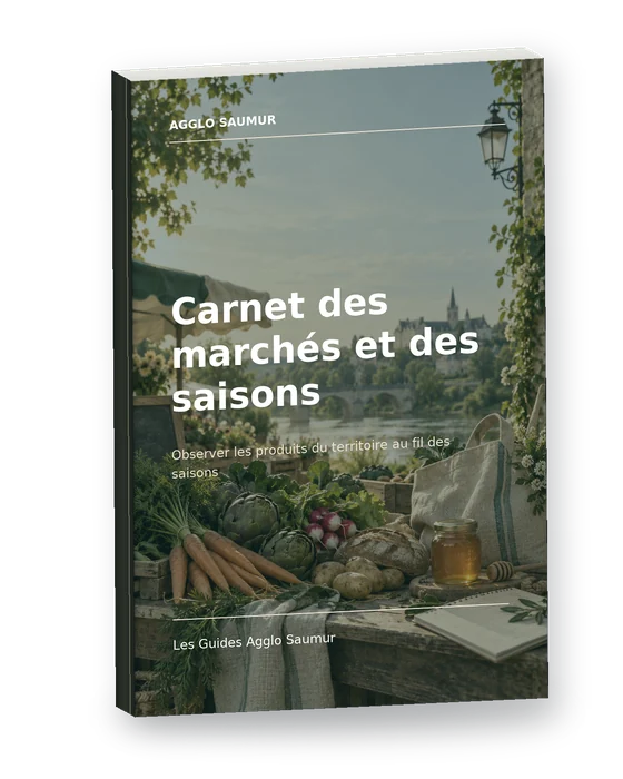 Mockup 3D de Carnet des marchés et des saisons