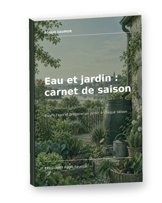Mockup 3D de Eau et jardin : carnet de saison