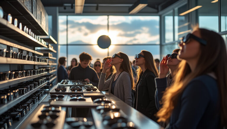 à saumur, la demande de lunettes pour observer l’éclipse solaire explose, provoquant une rupture de stock imminente. préparez-vous dès maintenant pour ce phénomène exceptionnel.