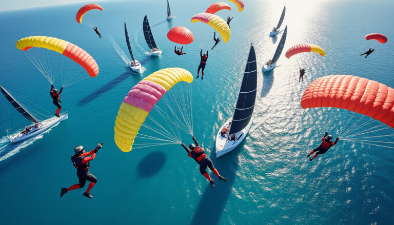 découvrez les championnats de france de voile contact, une rencontre passionnante entre parachutistes expérimentés et débutants, alliant adrénaline, technique et esprit de compétition.
