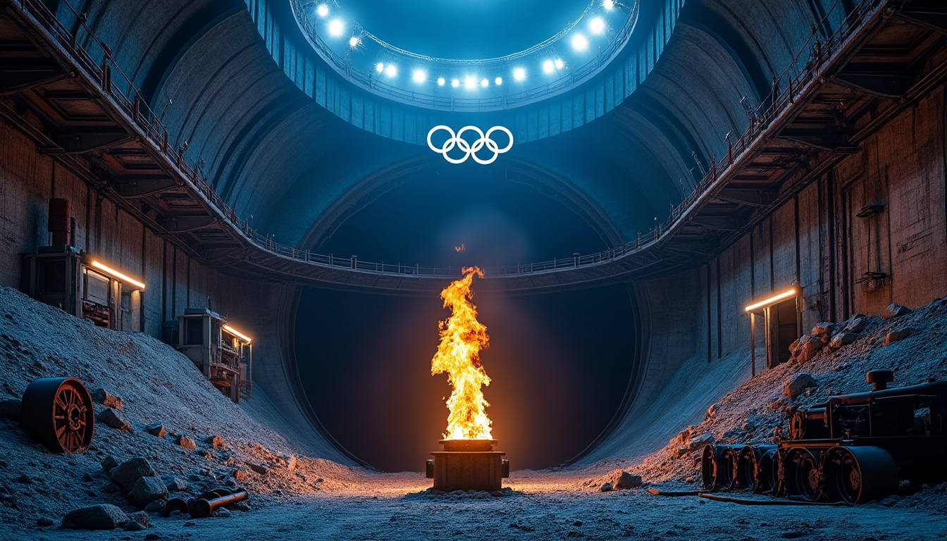 en anjou, steven souhaite faire descendre la flamme olympique de 2030 jusqu'à 126 mètres pour honorer la mémoire des mineurs.
