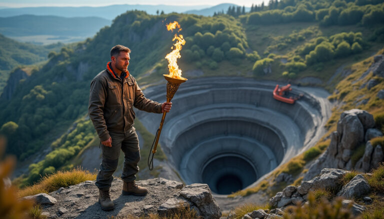 en anjou, steven souhaite abaisser la flamme olympique de 2030 à 126 mètres pour rendre hommage aux mineurs, symbolisant leur courage et leur héritage.