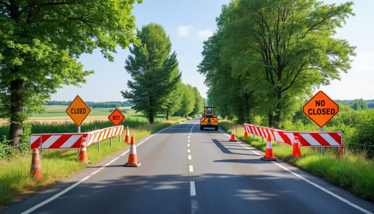 la rd73 à la planchette, erdre-en-anjou, sera fermée pendant un mois pour des travaux de rénovation. préparez vos trajets et suivez les déviations.