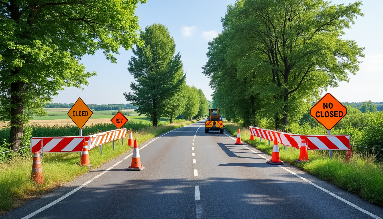 la rd73 à la planchette, erdre-en-anjou, sera fermée pendant un mois pour des travaux de rénovation. préparez vos trajets et suivez les déviations.