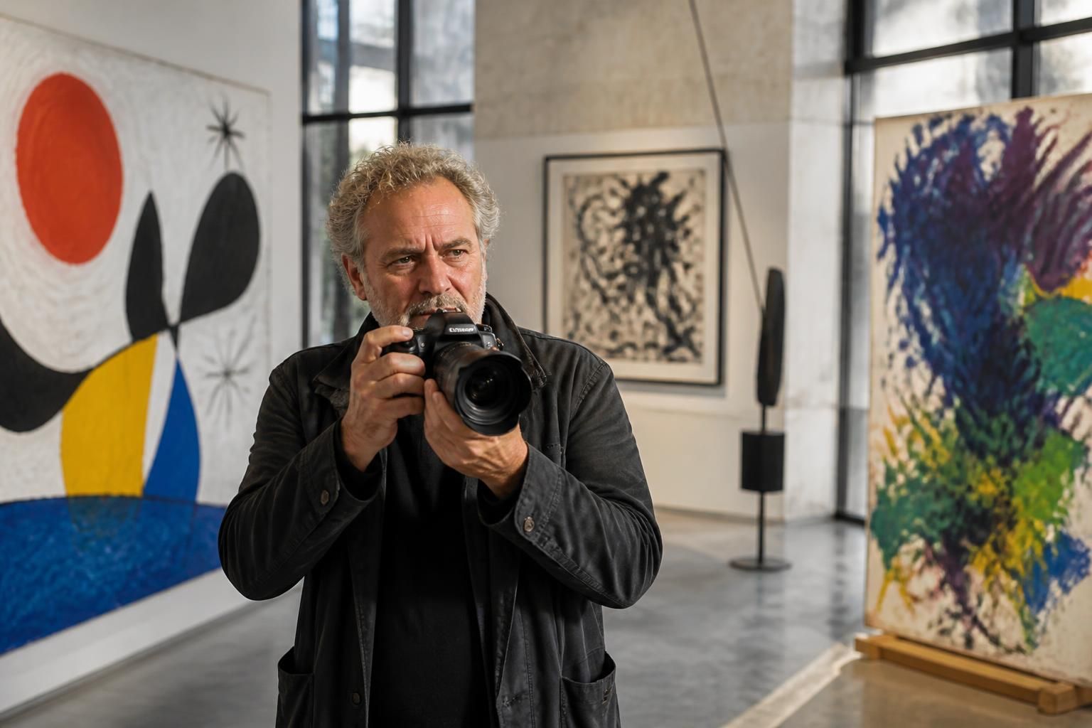 découvrez comment jean-marie del moral, à saumur, révèle l'âme artistique de miró, alechinsky et joan mitchell à travers son objectif unique.