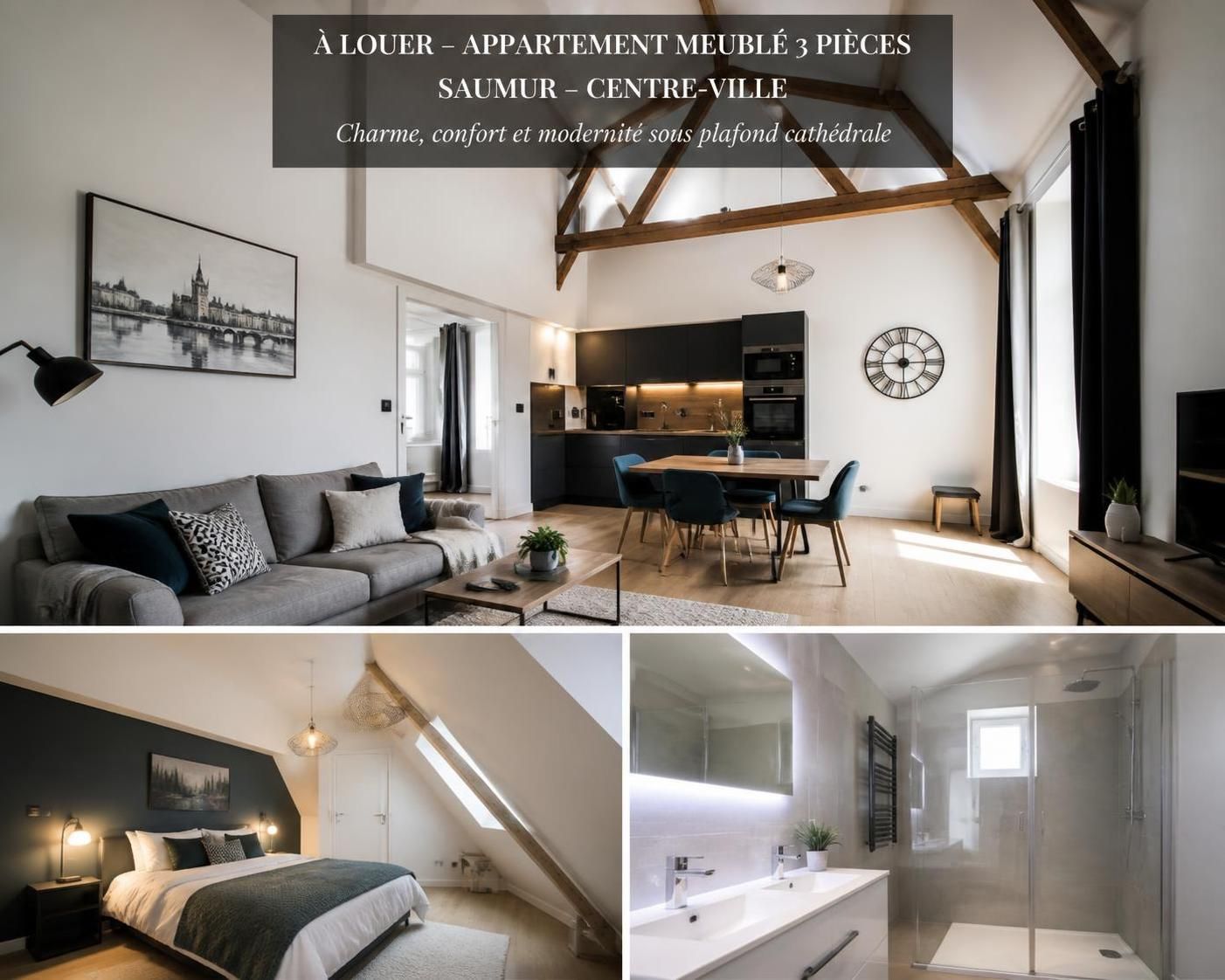 découvrez cet appartement meublé de 3 pièces, 58,76 m², à louer à saumur (49400) pour 810 € par mois. idéalement situé, confortable et prêt à vivre.