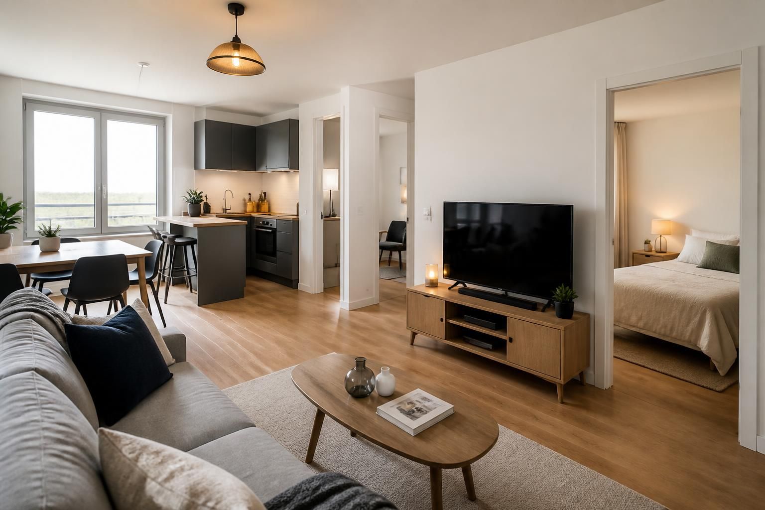 appartement meublé 3 pièces de 58,76 m² à louer à saumur (49400) pour 810 € par mois. idéal pour un séjour confortable avec toutes les commodités à proximité.