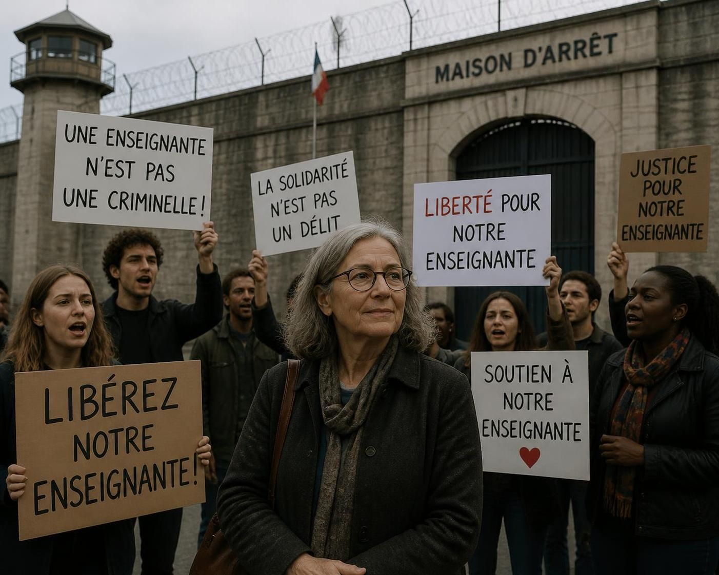 découvrez l'appel urgent pour la libération d'une ancienne enseignante, jugée impossible à laisser derrière les barreaux.