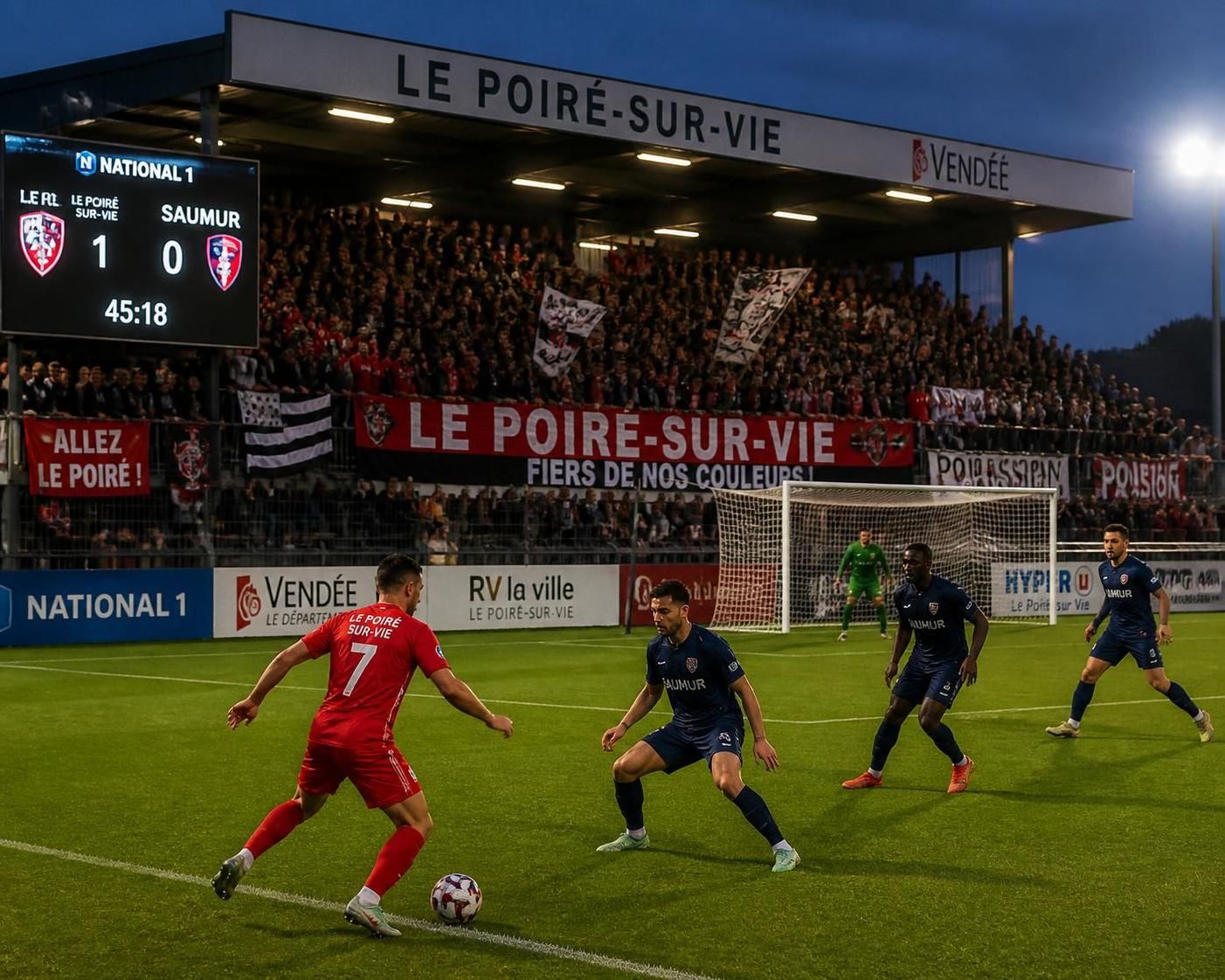 national 1 : le poiré entame sa saison avec une victoire convaincante contre saumur, affirmant ses ambitions dès le premier match.