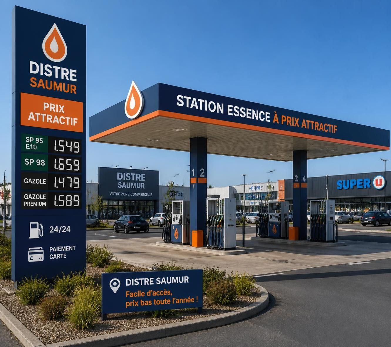 trouvez les stations-service offrant le gasoil le moins cher à distre, saumur pour faire le plein de votre véhicule diesel au meilleur prix.
